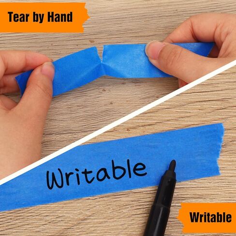 Blue Painters Tape 1 Inch x 55yd, 20 Rolls Masking Tapes (1100yds in Total), Painters Tape for Painting Labeling Arts Crafts, Easy Removal, No Residue in Saudi Arabia