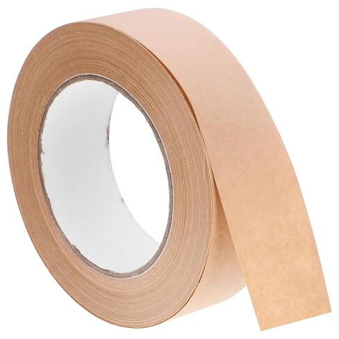 36mm Kraft Paper Tape for Watercolor Painting Stretching Professional Brown Wet Water Activated Packing Tape for Art Framing Picture Mounting Crafting Supplies, 1 Roll in Kuwait