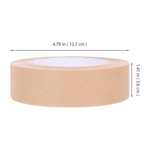 36mm Kraft Paper Tape for Watercolor Painting Stretching Professional Brown Wet Water Activated Packing Tape for Art Framing Picture Mounting Crafting Supplies, 1 Roll in Kuwait