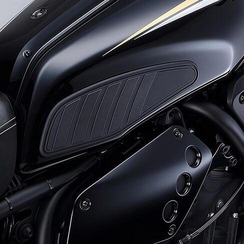 Motorcycle Non-Slip Rubber Gas Tank Pads with Knee Grips - 2-Piece Traction Side Protectors Compatible with Yamaha XSR700 (18-25) Tank Pad in Saudi Arabia