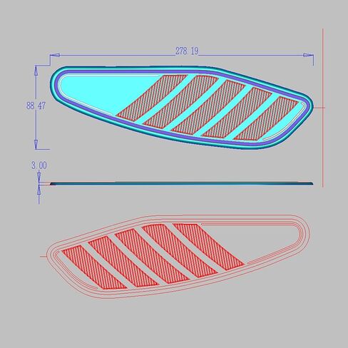 Motorcycle Non-Slip Rubber Gas Tank Pads with Knee Grips - 2-Piece Traction Side Protectors Compatible with Yamaha XSR700 (18-25) Tank Pad in Saudi Arabia
