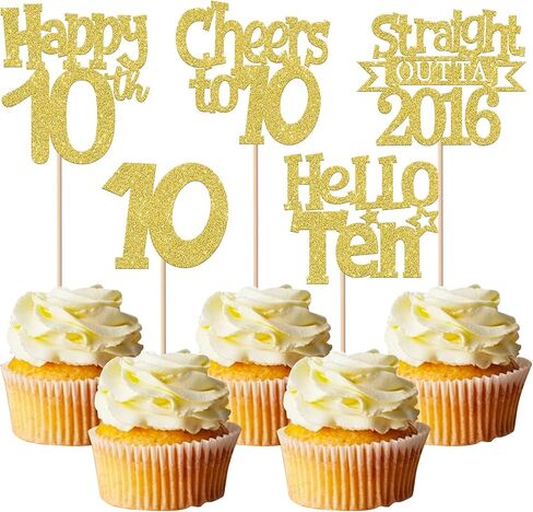 30 Pack Straight Outta 2015 Cupcake Toppers Glitter Black Eleven Happy 11st Birthday Cupcake Picks Cheers to 11 Years Cake Decorations for Baby Shower Boys Girls Kids 11st Birthday Party Supplies in Kuwait