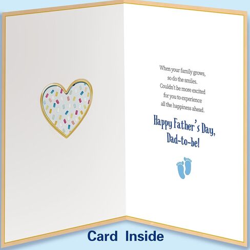 Father's Day Card for Father To Be, Dad to Be, Expecting Dad, Proper Size Premium Cardstock with Envelope, Heartwarming Gift for Celebration, Ideal for Baby Announcement and Family Celebration in Saudi Arabia