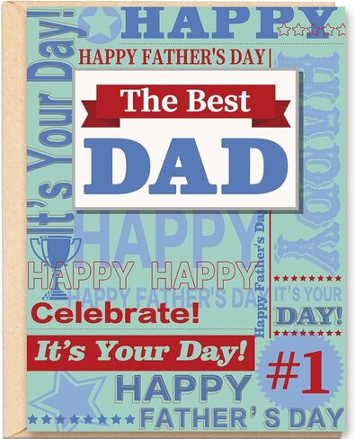 Father's Day Card for Father To Be, Dad to Be, Expecting Dad, Proper Size Premium Cardstock with Envelope, Heartwarming Gift for Celebration, Ideal for Baby Announcement and Family Celebration in Saudi Arabia