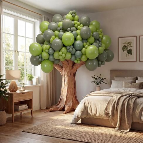 DIY Gaint Balloons 3D Tree Classroom Bulletin Board Set Large Kraft Craft Cardboard Tree for Room Wall Jungle Safari Party Boho Arch Backdrop Chalkboard School Baby Shower Party Decor in Saudi Arabia