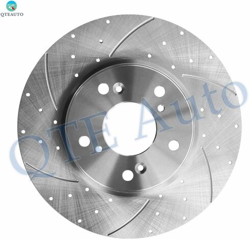 PM Auto Set of 4 Front 293mm-Rear 282mm Drilled Slotted Disc Brake Rotors Replacement For 2015 Honda Civic Replacement Brake Rotors in Kuwait