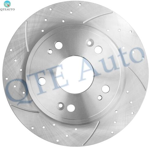 PM Auto Set of 4 Front 293mm-Rear 282mm Drilled Slotted Disc Brake Rotors Replacement For 2015 Honda Civic Replacement Brake Rotors in Kuwait