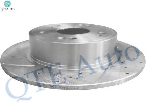 PM Auto Set of 4 Front 293mm-Rear 282mm Drilled Slotted Disc Brake Rotors Replacement For 2015 Honda Civic Replacement Brake Rotors in Kuwait