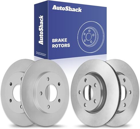 دوارات الفرامل الأمامية والخلفية من AutoShack لسيارة Buick & Pontiac، LaCrosse 2005-2009 Grand Prix 2004-2008 Allure 2005-2009، FWD V6 3.6L 3.8L in Kuwait