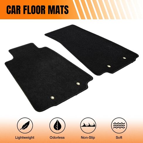Car Floor Mat, Compatible with 2009-2020 Nissan 370Z, Nylon Black Floor Liner Carpet Set, 2PCS in Kuwait