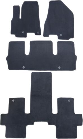 GXARTS Car Waterproof Floor Mats Carpet Full Set Compatible with Kia Sedona 2015 2016 2017 2018 2019 2020 | All-Weather Protect, Black Velour Automobile Floor Liner Accessories in Kuwait
