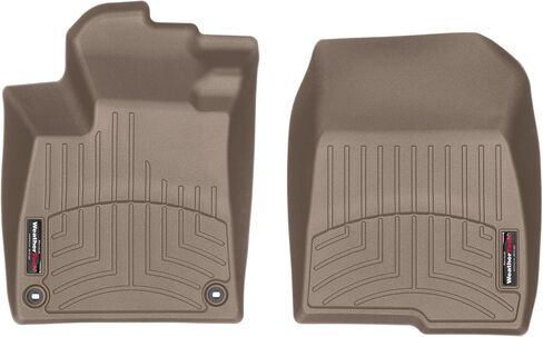 WeatherTech Custom Fit FloorLiners for Honda Accord, Accord Hybrid, 1st Row (4412641), Black in Kuwait