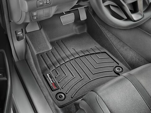 WeatherTech Custom Fit FloorLiners for Honda Accord, Accord Hybrid, 1st Row (4412641), Black in Kuwait