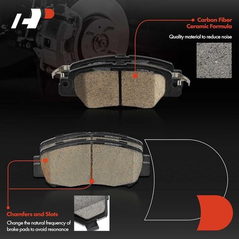A-Premium Front and Rear Drilled and Slotted Disc Brake Rotors + Ceramic Pads Kit Compatible with Select Mazda Models - CX-5 CX5 2016 2017 2018 2019, 12-PC Set in Kuwait