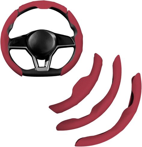 for Mercedes Benz Steering Wheel Cover,PU Leather+Plastic Car Steering Wheel Cover Fit for Mercedes Benz GLA GLA250 GLC GLC300 C C300 E E350 A B 250 300 GLB Car Wheel Cover Protector Off White in Saudi Arabia