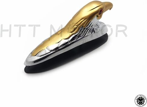 غطاء محرك أمامي ذهبي XKMT-Chrome رأس نسر بعيون حمراء [B07D7P4V5X] in Kuwait
