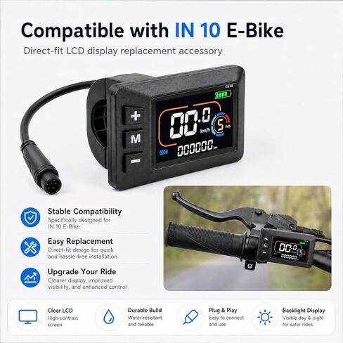 Generic G518 6 Pin Display Accessories, E-Bike Upgrade Mods, Dirt Bike Parts, Compatible with Yozma in 10 Electric Dirt Bike in Saudi Arabia