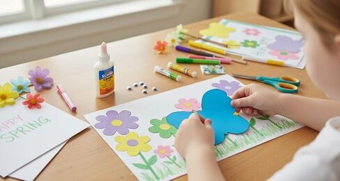 SHAPES ETC. 31 Pcs Butterfly Assorted Color Large Cut-Outs 5.5in, Construction Paper Shapes, Spring Bulletin Board Decorations, DIY Crafts, Bug Cut Outs, Wall Cutouts, Made in USA in Kuwait