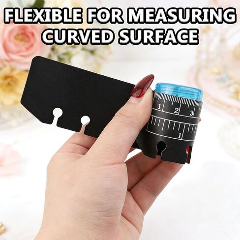 5PCS Planner Ruler for A5 A6 A7 Binder, 6-Ring Page Marker for Spiral Notebook, Snap-in Plastic Bookmark Rulers, 6-Hole Ruler Inser Planner Bookmark for A5 A6 A7 (Black/Clear) in Saudi Arabia
