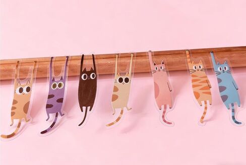 Cute Cat Sticker Book,Hard Cover Spiral Binding,32 Pages,700+Die Cut Cat Meme Sticker for Scrapbook,Journal,Planner,Diary,Envelope,Laptop Deco,Art Project,Gift to Friends&Craft DIY Activity in Kuwait