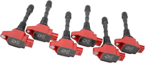 DRAGON FIRE PERFORMANCE Power Pack Kit 6pcs Ignition Coils & IRIDIUM Spark Plugs Compatible with Nissan Pathfinder Murano 350z Altima Maxima Infiniti G25 EX35 FX35 Q50 M35 Q70 QX60 3.5L V6 2007-2020 in Kuwait