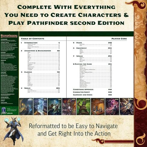 Pathfinder Player Core Pocket Edition - Second Edition Remaster Softcover Rulebook for Tabletop RPG, Portable 6.7" x 8.4" Character Creation Guide in Saudi Arabia