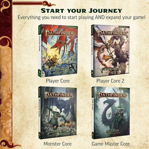 Pathfinder Player Core Pocket Edition - Second Edition Remaster Softcover Rulebook for Tabletop RPG, Portable 6.7" x 8.4" Character Creation Guide in Saudi Arabia