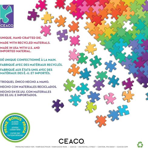 Ceaco - احتفال ديزني زوتوبيا - أحجية الصور المقطوعة الملونة المكونة من 500 قطعة للبالغين - قطع مقطوعة بدقة، أعمال فنية جميلة، وساعات من متعة الاسترخاء in Kuwait