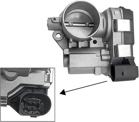 Replacement Parts Compatible with Skoda for CITIGO for Fabia Injection Electronic Throttle Body Valve 04C133062D, 88.406, 7519369, 89369, 240640385, WG1837548 in Saudi Arabia