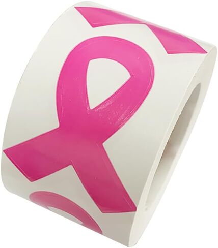 300Pcs Breast Cancer Awareness Stickers Pink Ribbon Stickers Self Adhesive Waterproof Design Breast Cancer Stickers Pink Caring for Women's Awareness Campaign Decals for Party Gift Envelope Decoration in Saudi Arabia