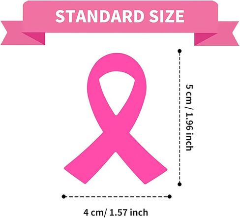300Pcs Breast Cancer Awareness Stickers Pink Ribbon Stickers Self Adhesive Waterproof Design Breast Cancer Stickers Pink Caring for Women's Awareness Campaign Decals for Party Gift Envelope Decoration in Saudi Arabia