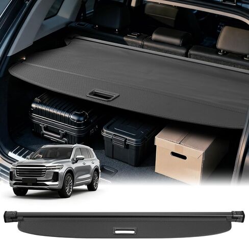 Cargo Cover for Jeep Grand Cherokee 2025 2024 2023 2022 Accessories Retractable Trunk Cover Shield Shade Privacy Screen Anti-Theft Luggage Shade Shield Carbon Fiber Texture in Saudi Arabia