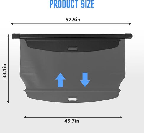 Cargo Cover for Jeep Grand Cherokee 2025 2024 2023 2022 Accessories Retractable Trunk Cover Shield Shade Privacy Screen Anti-Theft Luggage Shade Shield Carbon Fiber Texture in Saudi Arabia