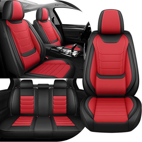 Car Seat Cover Full Set for Lexus RX350 Seat Covers 2007-2025, Nappa Leather Waterproof Seat Covers for Cars, Airbag Compatible, Universal Automotive Seat Covers(Standard Front Row/Beige) in Saudi Arabia