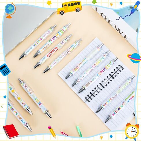 12PCS End of Year Pens Bulk End of Year Gifts for Students Graduation Party Favors Supplies End of Year Students Gift from Teacher for Classroom in Saudi Arabia