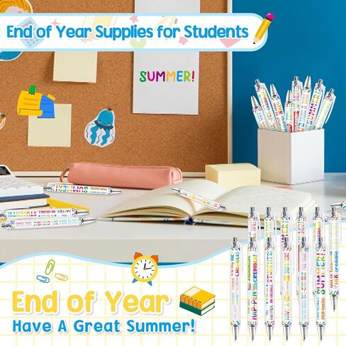 12PCS End of Year Pens Bulk End of Year Gifts for Students Graduation Party Favors Supplies End of Year Students Gift from Teacher for Classroom in Saudi Arabia