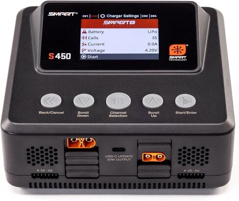 Spektrum S450 G2 AC/DC Smart Charger 4x50W Battery Charger, SPMXC3040 in Saudi Arabia