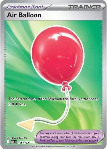 Pokemon - Air Balloon 166/132 - Mega Evolution Full Art - Single Card in Saudi Arabia