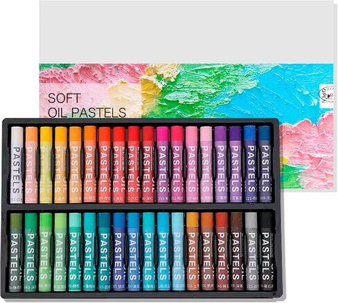36 Colors Oil Pastels Set, Soft Oil Pastels for Art Painting, Drawing, Blending, Art Supplies for Artists, Beginners, Enthusiasts of Painting in Saudi Arabia