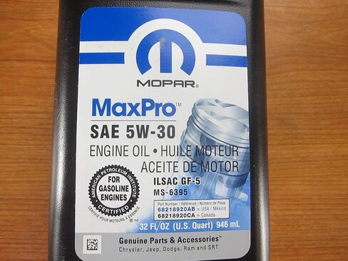 موبار كرايسلر دودج جيب رام ستة كوارت من SAE 5W-30 Maxpro زيت المحرك الجديد OEM in Kuwait