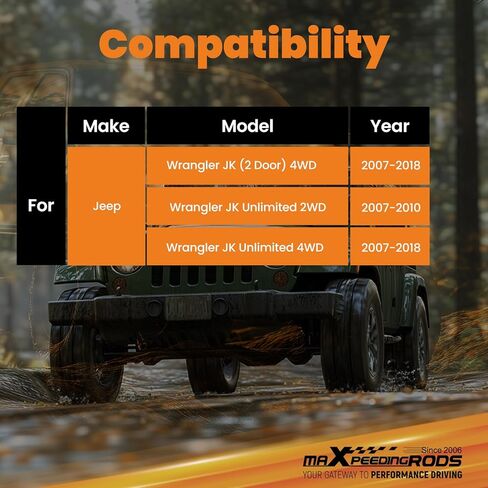 طقم تحويل مثبت التوجيه من maxpeedingrods لسيارة جيب رانجلر JK JKU 2007-2018 مع رفع 2 بوصة أو أكثر in Kuwait