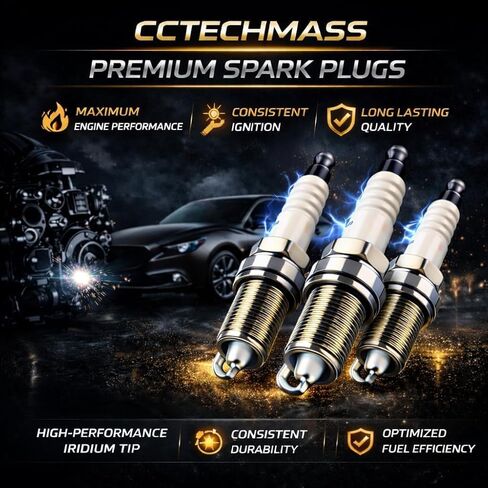 Iridium Spark Plugs, 6-Pack - Compatible with 2006-2015 Lexus IS250 IS350 GS350 GS450h 2.5L 3.5L V6 in Saudi Arabia