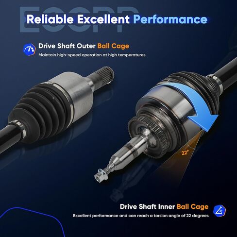 ECCPP CV Axle Shaft Assembly fit for Ford Expedition 2019-2021 for Ford F-150 2015-2020 for Lincoln Navigator 2018-2021 GL3Z3A428A JL3Z3A428A 66-2378 2PCS in Kuwait