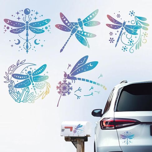 5Pcs Lotus Car Stickers Lotus Yoga Vinyl Car Decals Summer Flower Plastic Vehicle Decoration Decal for Auto Window and Body Cling in Kuwait