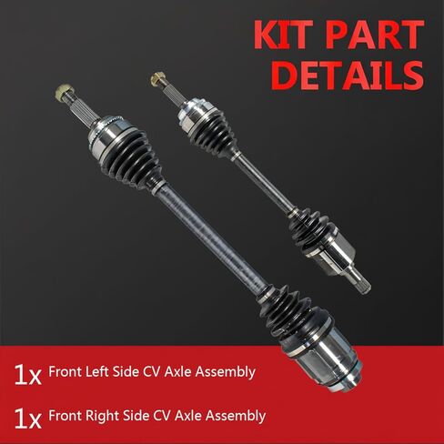 CV Axle Shaft Assembly Set FWD Compatible with Mitsubishi Lancer 2004-2006 2.4L L4 Front Driver Passenger Side CV Axles Joint in Saudi Arabia