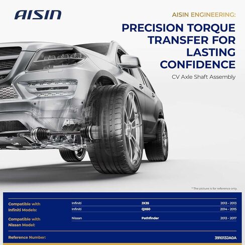 مجموعة عمود محور السيرة الذاتية للسائق الأمامي من AISIN AFTERMARKET CVAN-01741 - متوافقة مع Nissan Pathfinder 2013-2017، Infiniti QX60 2014-2015، JX35 2013 in Kuwait