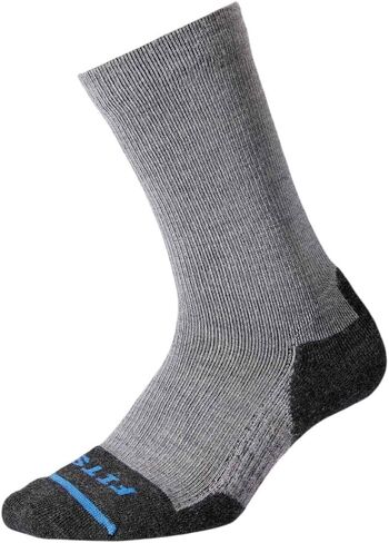 FITS Light Hiker – Crew: Contour Hugging Cushioned Outdoor Socks for Hiking, Camping, Trekking, Fishing Ocean, Medium in Saudi Arabia