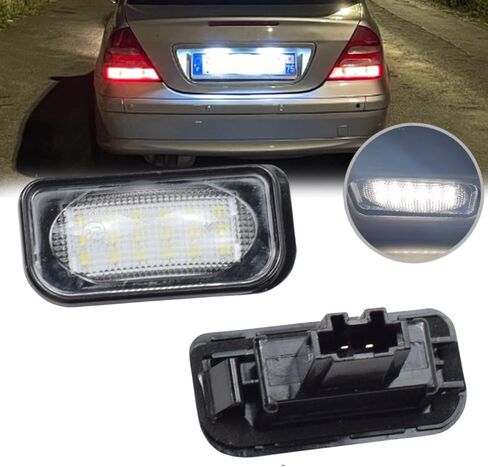 Car Canbus LED License Number Plate Light Assembly Replacement Compatible with Mercedes Benz C-class W203 R230 W209 C209 A209 SL in Kuwait