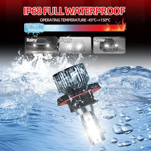 9007 HB5 LED Headlight Headlamp High Low Dual Beam Bulbs for International Harvester TranStar Durastar 4100 4200 4300 4400 8500 8600, 6000K White Light with Cooling Fan, Pack of 2 in Saudi Arabia