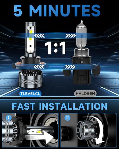 Compatible with 2020-2022 Jeep Gladiator Fog Light Bulbs, High/Low Beam Fog Light Bulbs Combo, 600% Brightness, 6000K White and 3000K Yellow, Pack of 4 in Saudi Arabia